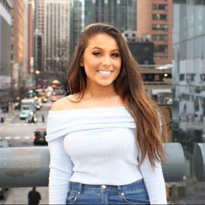 Forever 21 (S) Ribbed Off The Shoulder Sweater